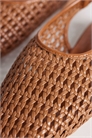 Балетки с открытой пяткой и плетеным узором в стиле «Spice» артикул 153839278
