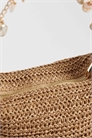 Сумка через плечо из соломы, связанная крючком, с ремешком с подвеской в виде ракушки артикул 153749139