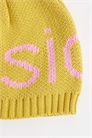 Шапка с логотипом, связанная крючком артикул 154588059