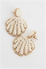 Серьги в виде ракушки с бусинами в стиле русалки артикул 154316218