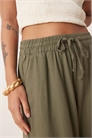 Брюки из льна с широкими брючинами артикул 139105152