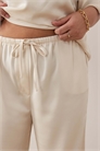 Брюки из атласа с широкими брючинами и завязкой на талии co-ord артикул 153577194