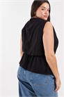 Топ без рукавов с капюшоном и закрученной деталью на талии от ASOS DESIGN Curve артикул 150598141
