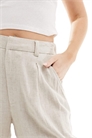 Брюки с прямыми брючинами и льняной вставкой от Hourglass артикул 145391357