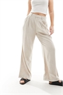 Брюки с прямыми брючинами и льняной вставкой от Hourglass артикул 145391357