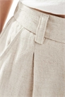 Брюки с прямыми брючинами и льняной вставкой от Hourglass артикул 145391357