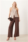 ASOS DESIGN: брюки свободного кроя с широкими штанинами и мягкой текстурой, с контрастной строчкой артикул 147561077