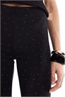Брюки-клёш со стразами артикул 149727291