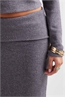 Юбка средней длины с мягким на ощупь складчатым поясом co-ord артикул 150775578