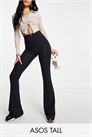 ASOS DESIGN Брюки с расклешенными штанинами для высоких артикул 114613761