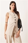 Жилет на пуговицах с длинными шнурками co-ord артикул 147967318