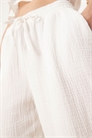 Брюки из марли с широкими брючинами артикул 147083788