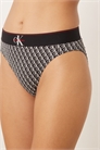 Трусики-бикини с высокой талией и графическим логотипом артикул 154164354