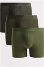 Набор из 3-х пар боксеров из эластичного хлопка в однотонном исполнении артикул 154158074