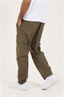 Брюки-карго свободного кроя из хлопкового поплина артикул 155786542