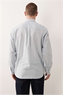 Рубашка с длинными рукавами из смешанного льна артикул 155176155