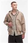 Бомбер из неподкладной парусины с капюшоном артикул 154149152