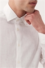 Рубашка свободного кроя из 100% льна артикул 156178228