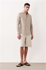 Рубашка свободного кроя из 100% льна артикул 156178248