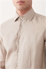 Рубашка свободного кроя из 100% льна артикул 156178248
