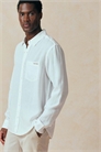 Повседневная льняная рубашка с длинными рукавами артикул 154178658