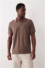Поло с открытым воротником из пике артикул 154178244