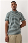 Поло с коротким рукавом в полоску артикул 155149404