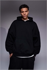 Премиум-худи из плотной ткани плотностью 400 г/м² черного цвета с экстремально большим капюшоном артикул 153493790