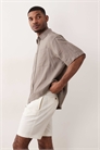 Шорты из высококачественного льна с прямым кроем артикул 153020149