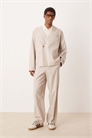 Брюки-кляш из льна артикул 142170399