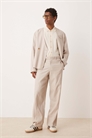 Брюки-кляш из льна артикул 142170399
