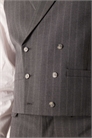 Пиджак и жилет в угольно-серую полоску артикул 151099205