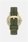 Мужские часы с тремя стрелками из зеленой ткани артикул 154298585