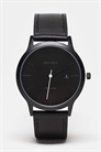 Мужские круглые аналоговые часы Bergen диаметром 40 мм с черным ремешком артикул 128268654