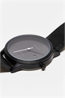 Мужские круглые аналоговые часы Bergen диаметром 40 мм с черным ремешком артикул 128268654