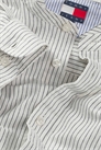 Рубашка в полоску из смешанного льна артикул 149593780