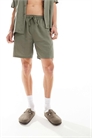 Пляжные шорты из смешанного льна артикул 132987948