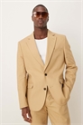 Пиджак приталенного кроя из смешанного льна артикул 139583484