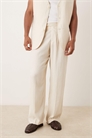 Брюки-кляш из льна артикул 143214869
