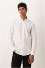 Приталенная рубашка из льна артикул 152195064