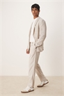 Брюки из смешанного льна, приталенный крой co-ord артикул 146141516