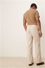 Брюки из льна с прямыми брючинами артикул 140986701