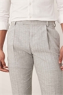 Брюки для костюма приталенного кроя из смеси льна и хлопка артикул 139586614