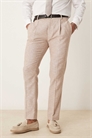 Брюки для костюма приталенного кроя из смеси льна и хлопка артикул 139586617