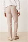 Брюки для костюма приталенного кроя из смеси льна и хлопка артикул 139586617
