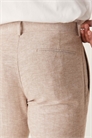 Брюки для костюма приталенного кроя из смеси льна и хлопка артикул 139586617