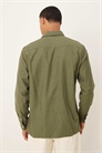 Расслабленная рубашка Sealane оливкового цвета - MGREEN артикул 150171379