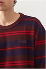 Футболка с полосками и длинными рукавами артикул 148844462