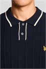 Полудлинная трикотажная рубашка-поло с пике-вставками артикул 156052552