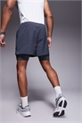 Беговые шорты из нейлона рипстоп «2 в 1» с карманом на молнии артикул 141490754